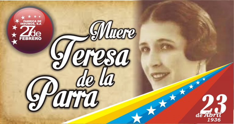 23 Muere Teresa de la Parra