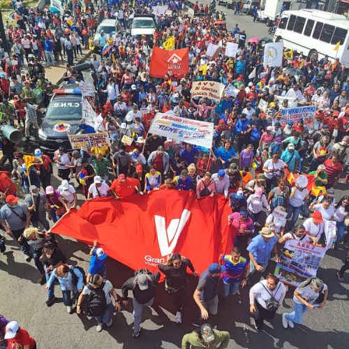 <strong>GMVV presente en marcha contra sanciones contra Venezuela</strong>