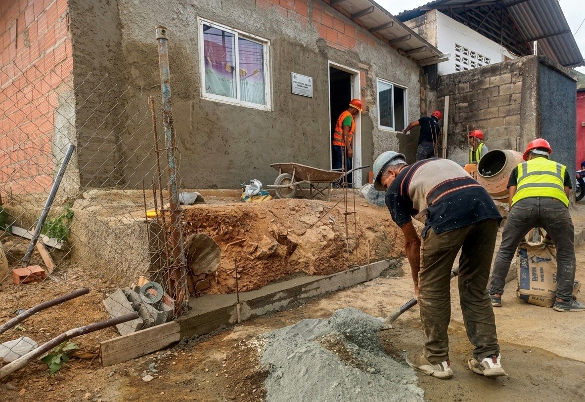Supervisan avances de obras civiles de viviendas en Guárico