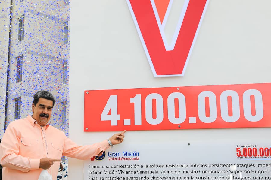 Gobierno Bolivariano entregó el Hito 4.100 mil viviendas como garantía del Buen Vivir del pueblo 